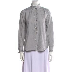 FRAME Anime Bing Striped Long Sleeve Button-Up Top - Size S - New